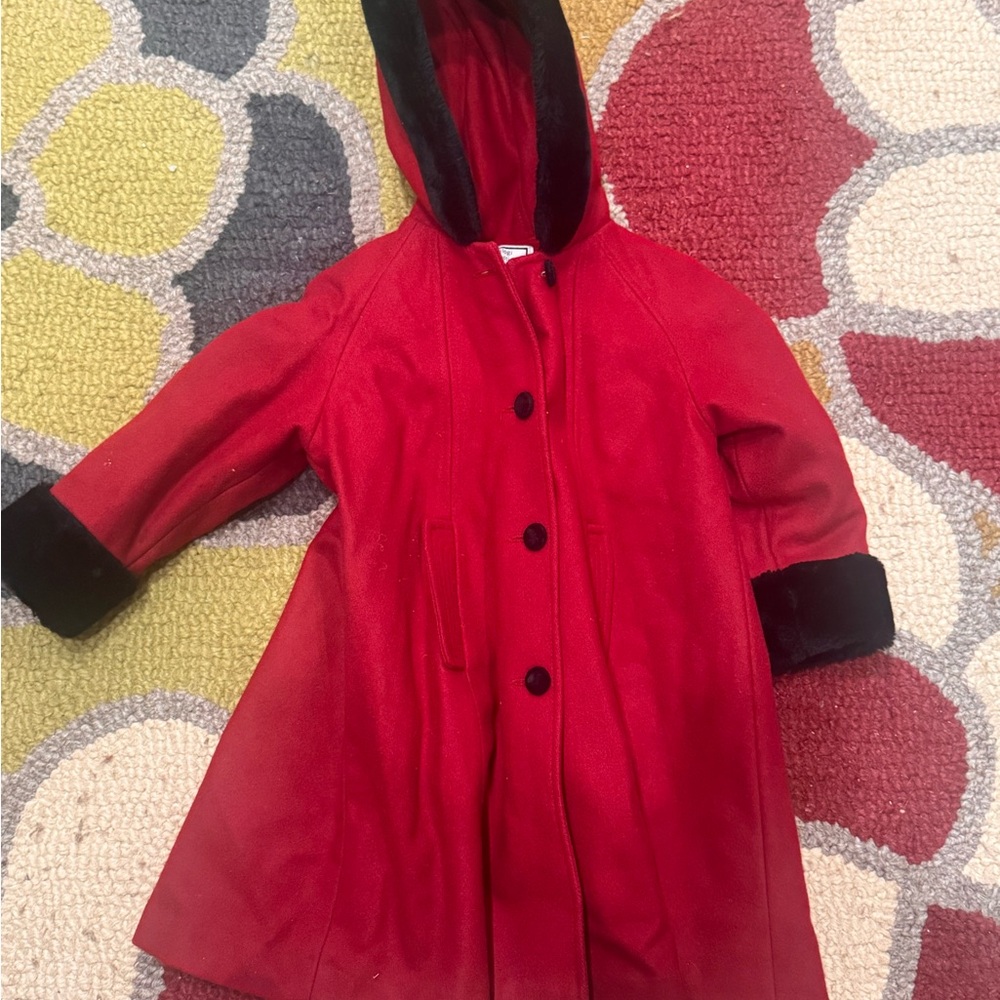 Wool dress coat, girls size 4T